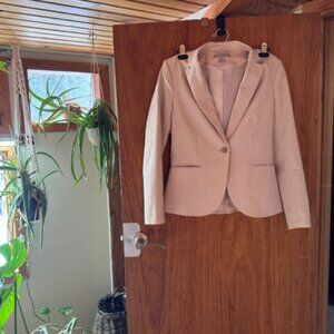 H&M Womens Blazer [US 8] Cream Color